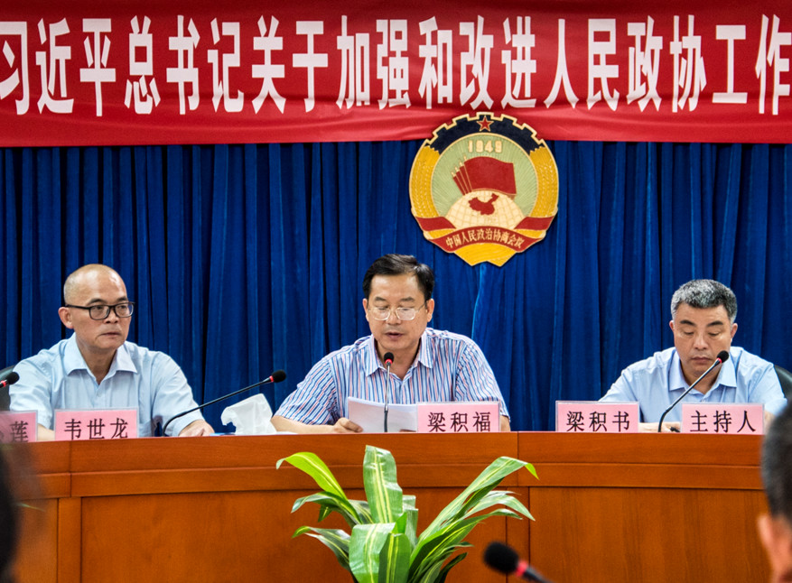 梁积福督导连山县政协理论学习研讨活动 (1)